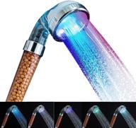 💦 enhanced led shower head filter for soothing, high-pressure water softening & hair/skin moisturization - no batteries needed! logo