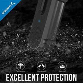 img 2 attached to 🔊 Защищенный от погоды беспроводной Bluetooth-динамик Sabrent - ультрапортативный 10-часовой аккумулятор для использования на улице/в помещении (Модель: SP-BYTA)