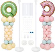 🎈 alijees balloon stand 2 set - floor height 5.2ft balloon column stand & arch tower kit for party decorations: birthday, baby shower, weddings, graduation логотип