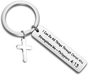 img 4 attached to FEELMEM Philippians 4:13 Bracelet Bangle – Christian Jewelry for Strength and Faith – Inspirational Gift