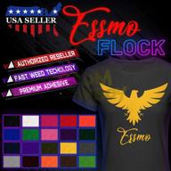 essmo purple flock transfer t shirt logo