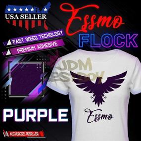 img 3 attached to ESSMO Purple Flock Transfer T Shirt