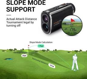 img 2 attached to FineCaddie UPL100: Premium 0.3 Sec Fast Golf Laser Range Finder with 1093Yard Range, Slope Mode, Pin Lock Technology, Vibration Alert, USB C-Type Rechargeable & 6X Magnification - Includes Case