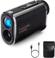 finecaddie upl100: premium 0.3 sec fast golf laser range finder with 1093yard range, slope mode, pin lock technology, vibration alert, usb c-type rechargeable & 6x magnification - includes case logo