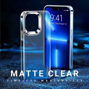 img 2 attached to 📱 TORRAS Matte Clear iPhone 13 Pro Max Case - Non-Yellowing & Shockproof Mist Series