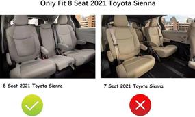 img 3 attached to 3W Floor Mats for Toyota Sienna 8 Seat (2021-2022) | Custom Fit TPE All Weather Floor Liner | 1st, 2nd, and 3rd Row Full Set Car Liners | Black (Not for 7 Seat)