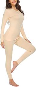 img 2 attached to Ekouaer Womens Thermal Underwear Stretch