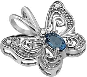 img 1 attached to Brights Collection Blue Topaz Natural Sterling