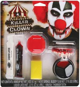 img 2 attached to Killer Clown Makeup Kit Costume