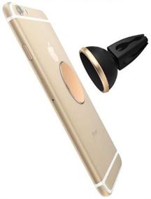 img 1 attached to 📱 Золотая круглая металлическая пластина Sakula для магнитного держателя телефона в автомобиле