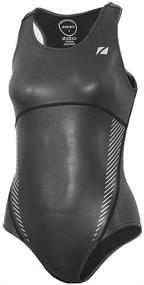 img 4 attached to Zone3 Neoprene Womens Costume Silver