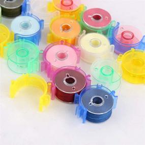 img 2 attached to Sewing Tool Accessory: 40pcs/Pack Color Thread Clips Holder - Small Clips for Sewing Bobbins