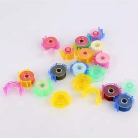 img 1 attached to Sewing Tool Accessory: 40pcs/Pack Color Thread Clips Holder - Small Clips for Sewing Bobbins