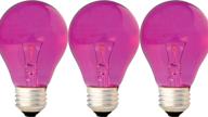 💡 ge lighting 47627 25w pink a19 light bulb with medium base, 3-pack logo