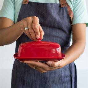 img 1 attached to 🍴 Red Butter Dish by Now Designs