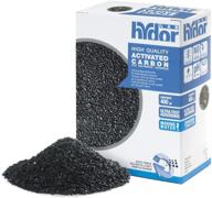 hydor activated carbon salt water canister filter media - low ash content for pristine saltwater aquariums – 400 gm pouch, black (d02200) logo