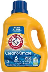 img 4 attached to Arm & Hammer Clean & Simple Liquid Laundry Detergent - 70 Loads, 122.5 Fl oz | Packaging May Vary