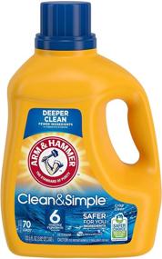 img 3 attached to Arm & Hammer Clean & Simple Liquid Laundry Detergent - 70 Loads, 122.5 Fl oz | Packaging May Vary