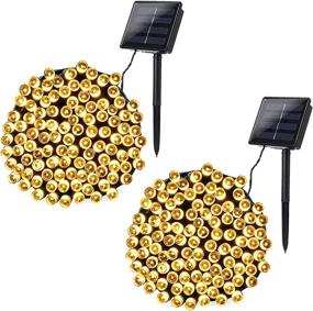 img 4 attached to 🌞 Joomer Solar Christmas Lights 72ft x 2 Pack: Waterproof Fairy Lights for Garden & Outdoor Christmas Decorations