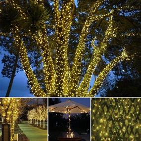 img 3 attached to 🌞 Joomer Solar Christmas Lights 72ft x 2 Pack: Waterproof Fairy Lights for Garden & Outdoor Christmas Decorations