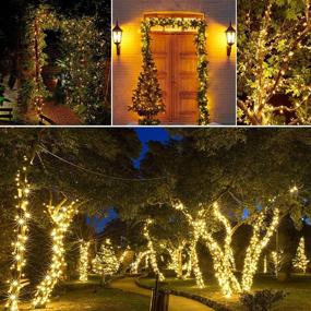 img 2 attached to 🌞 Joomer Solar Christmas Lights 72ft x 2 Pack: Waterproof Fairy Lights for Garden & Outdoor Christmas Decorations