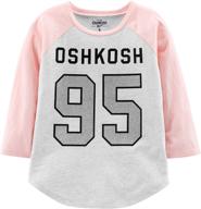 discover the trendy oshkosh b'gosh girls' varsity logo tee logo