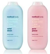 🛀 method body body wash - relaxation & tranquil bliss - set of 2 (each 18 fl oz 532 ml) logo