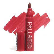 💄 palladio lip stain - hydrating, waterproof & long-lasting matte color | smudge-proof natural finish | precise chisel tip marker | berry (lis06) logo