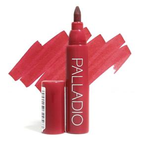 img 4 attached to 💄 Palladio Lip Stain - Hydrating, Waterproof & Long-lasting Matte Color | Smudge-proof Natural Finish | Precise Chisel Tip Marker | Berry (LIS06)