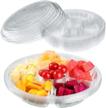 appetizer serving disposable containers compartments logo
