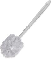 🚽 white plastic handle toilet bowl brush, 11 inches - carlisle 361015002 logo