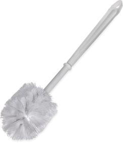 img 4 attached to 🚽 White Plastic Handle Toilet Bowl Brush, 11 inches - Carlisle 361015002