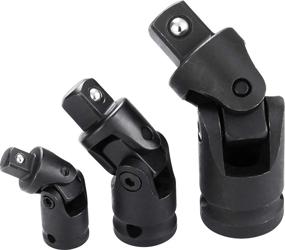 img 4 attached to EPAuto Cr-V Universal Joint Set with 3 Pieces for Impact Applications