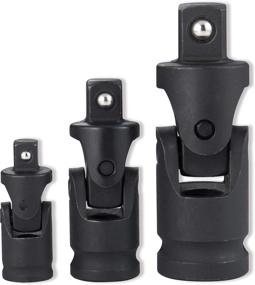 img 1 attached to EPAuto Cr-V Universal Joint Set with 3 Pieces for Impact Applications