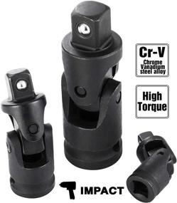 img 3 attached to EPAuto Cr-V Universal Joint Set with 3 Pieces for Impact Applications