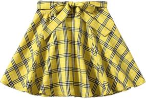 img 4 attached to SOLY HUX Flared Belted Skater Girls' Clothing: Fashionable Skirts & Skorts!