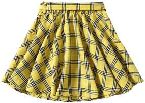 img 3 attached to SOLY HUX Flared Belted Skater Girls' Clothing: Fashionable Skirts & Skorts!