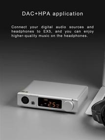 img 1 attached to 💿 Topping EX5 MQA: Dual ES9038Q2M DAC, Bluetooth 5.0 LDAC, DSD512, PCM 768kHz, Hi-Res Audio HiFi Decoder Headphone Amplifier (Silver)