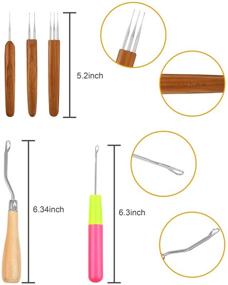 img 2 attached to 🧶 Dreadlocks Crochet Hook Set: 156-Piece Kit with Latch Hook, Beads, Rings, and Braiding Tool by PP OPOUNT