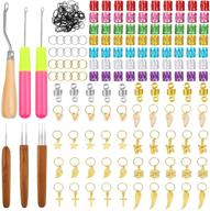 🧶 dreadlocks crochet hook set: 156-piece kit with latch hook, beads, rings, and braiding tool by pp opount logo