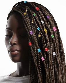 img 1 attached to 🧶 Dreadlocks Crochet Hook Set: 156-Piece Kit with Latch Hook, Beads, Rings, and Braiding Tool by PP OPOUNT