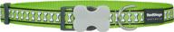 reflective lime green dog collar by red dingo logo