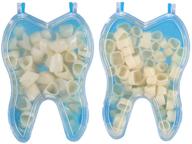 🦷 enhance your smile with 100 teeth shape temporary crown materials for anterior front and molar teeth logo