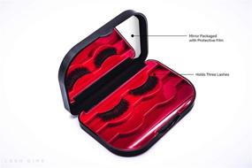 img 3 attached to 👁️ Lash Dime 3-Tier Eyelash Case - Convenient Lash Storage, Easy-Open Lash Organizer for Travel, False Eyelash Holder with Mirror