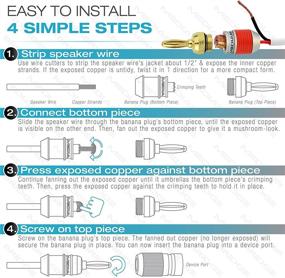 img 2 attached to Mediabridge Banana Plugs: Premium Corrosion Resistant Gold Plated Accessories & Supplies for High-Quality Audio & Video Experience