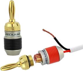 img 1 attached to Mediabridge Banana Plugs: Premium Corrosion Resistant Gold Plated Accessories & Supplies for High-Quality Audio & Video Experience