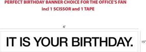 img 2 attached to 🎉 The Office Schrute's 'IT is Your Birthday' Vinyl Party Banner - 72 inches with Metal Hanging Rings - Includes Scissors & Tape for Easy Decorating!