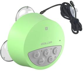 img 2 attached to 🚿 Enjoy Music in the Shower with the BALDR Waterproof Wireless Shower Radio Green (Bathroom Speaker)