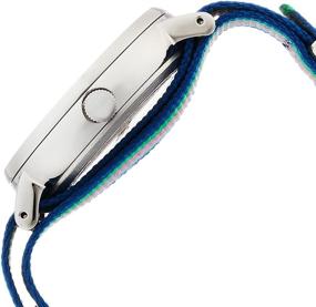 img 2 attached to 🕰️ Timex Women's TW2P91700 Fairfield 37 Blue Pink Green Slip-Thru Nylon Strap Watch