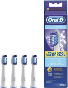 img 1 attached to 🦷 Enhance Dental Care with Braun Oral-B SR32-4 Pulsonic Value Pack Replacement Brush Heads 1Pack